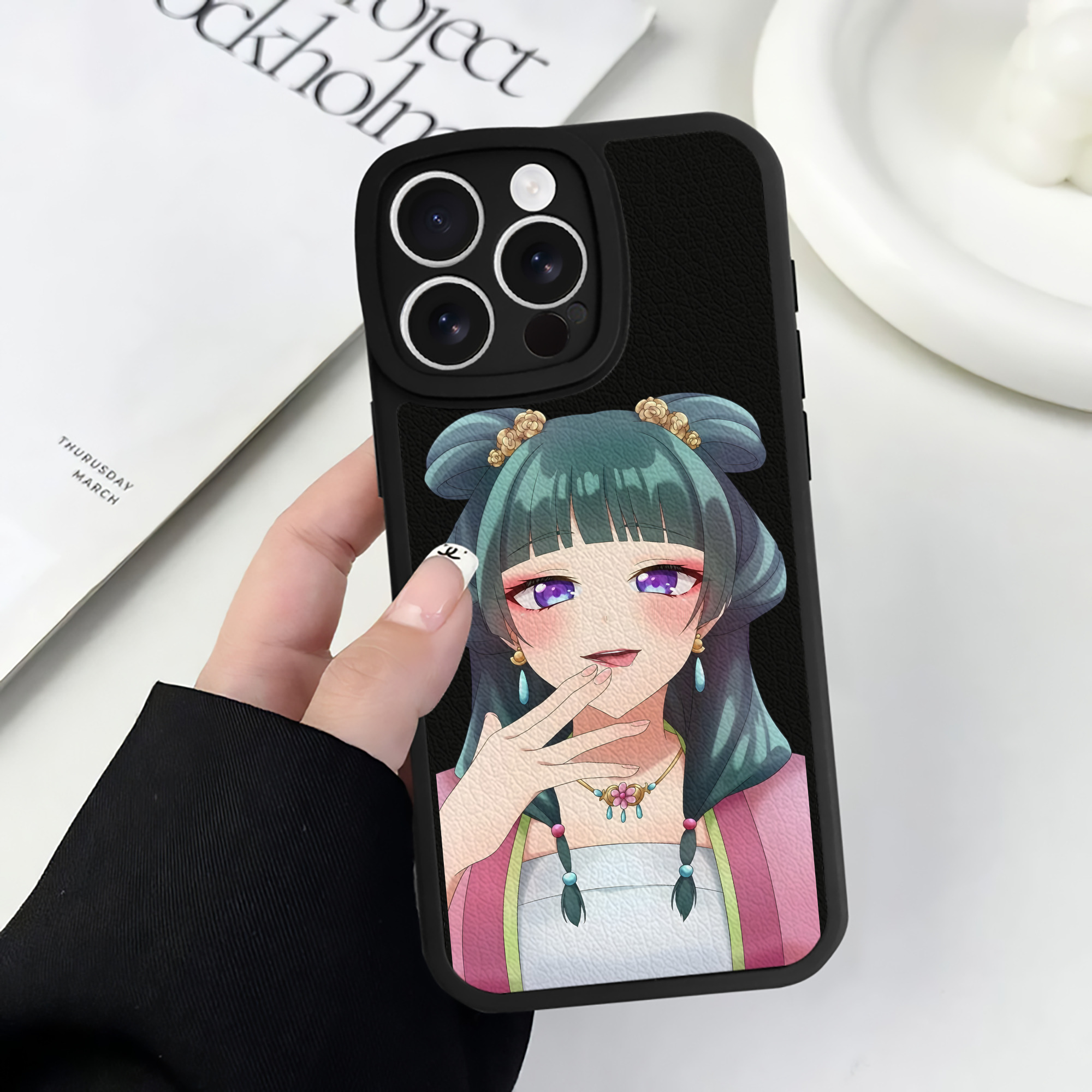 薬屋のひとりごと The Apothecary Diaries 【iPhone 16シリーズ対応】シリコンスマホケース（レザー調） 材質：シリコン
